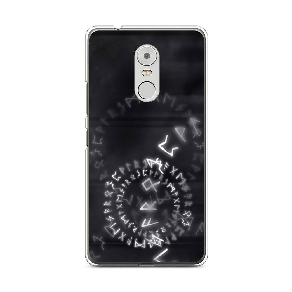 

Чехол на Lenovo K6 Note "Руны", Серый;черный, 112250-3