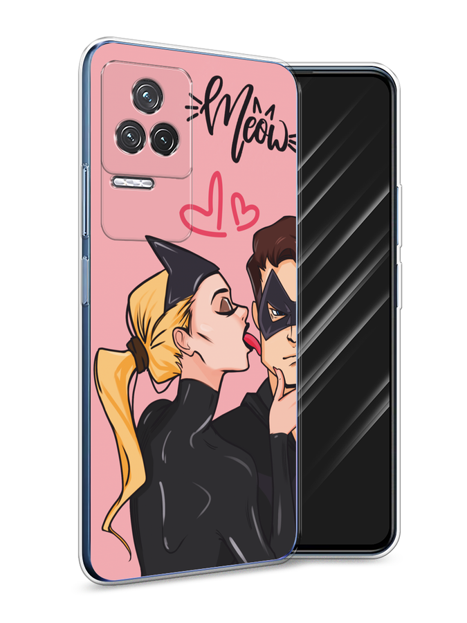 

Чехол Awog на Xiaomi Redmi K50 "Kiss of Cat Woman", Розовый;черный;бежевый, 312250-1