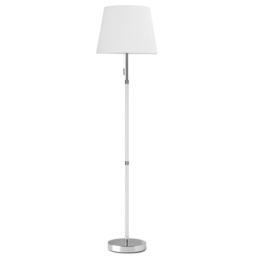 фото Лампа напольная venice, 162,5 см, белая/ хром frandsen