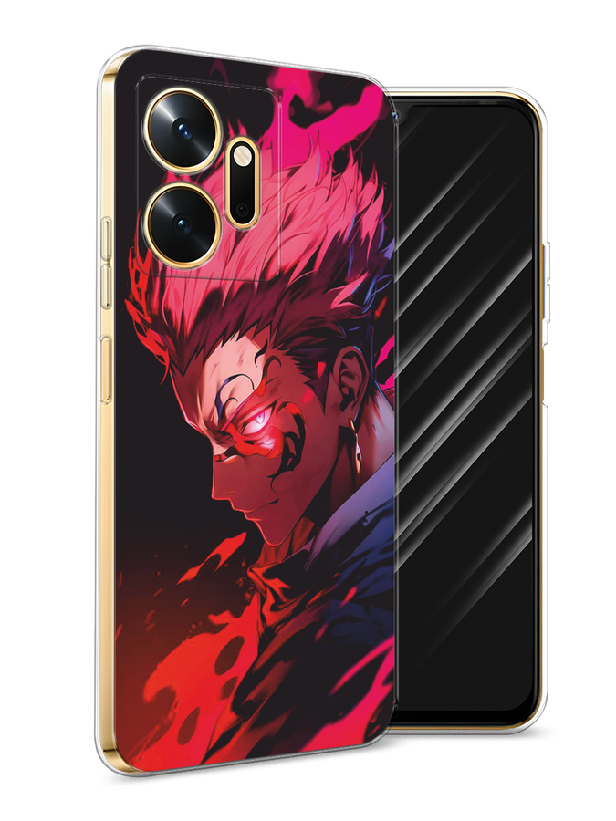 

Чехол Awog на Infinix Zero 20 "Взгляд Сукуны", Розовый;красный;черный, 3102550-1