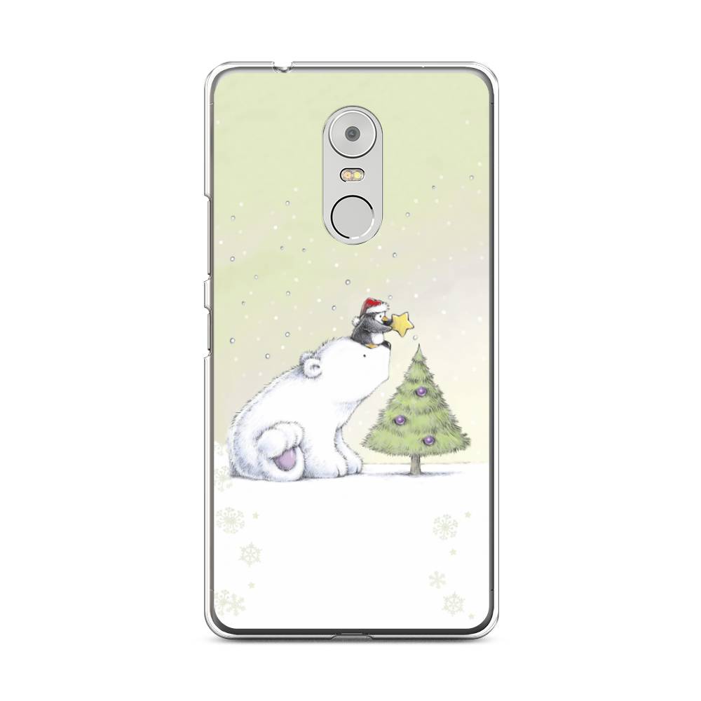 

Чехол на Lenovo K6 Note "Украшение елки", Белый;бежевый, 112250-5