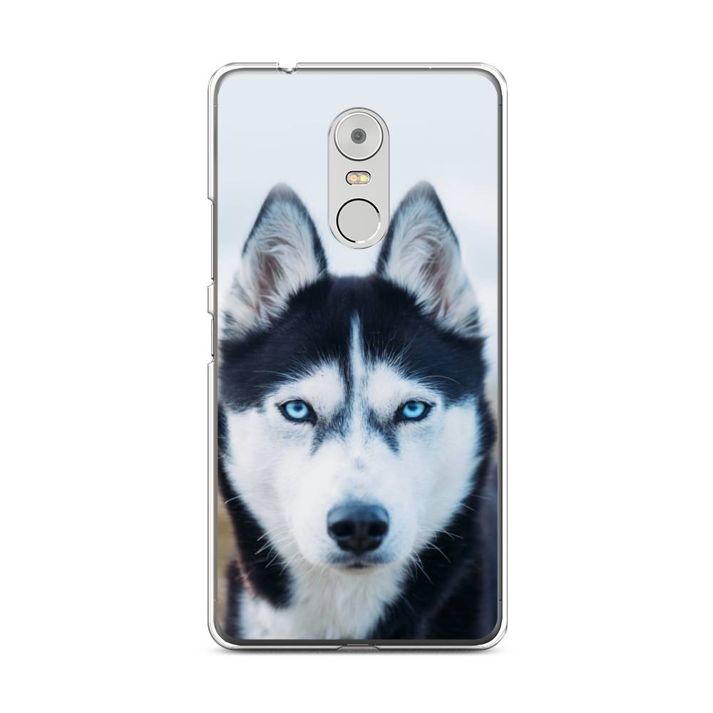 

Чехол на Lenovo K6 Note "Хаски 2", Синий;белый, 112250-1