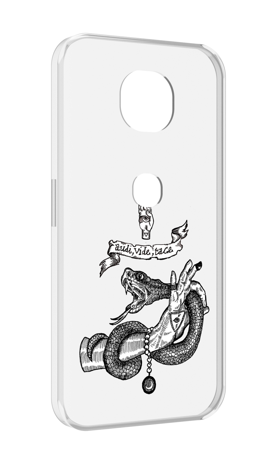 

Чехол MyPads змея на руке рисунок для Motorola Moto G5S (XT1799-2), Прозрачный, Tocco