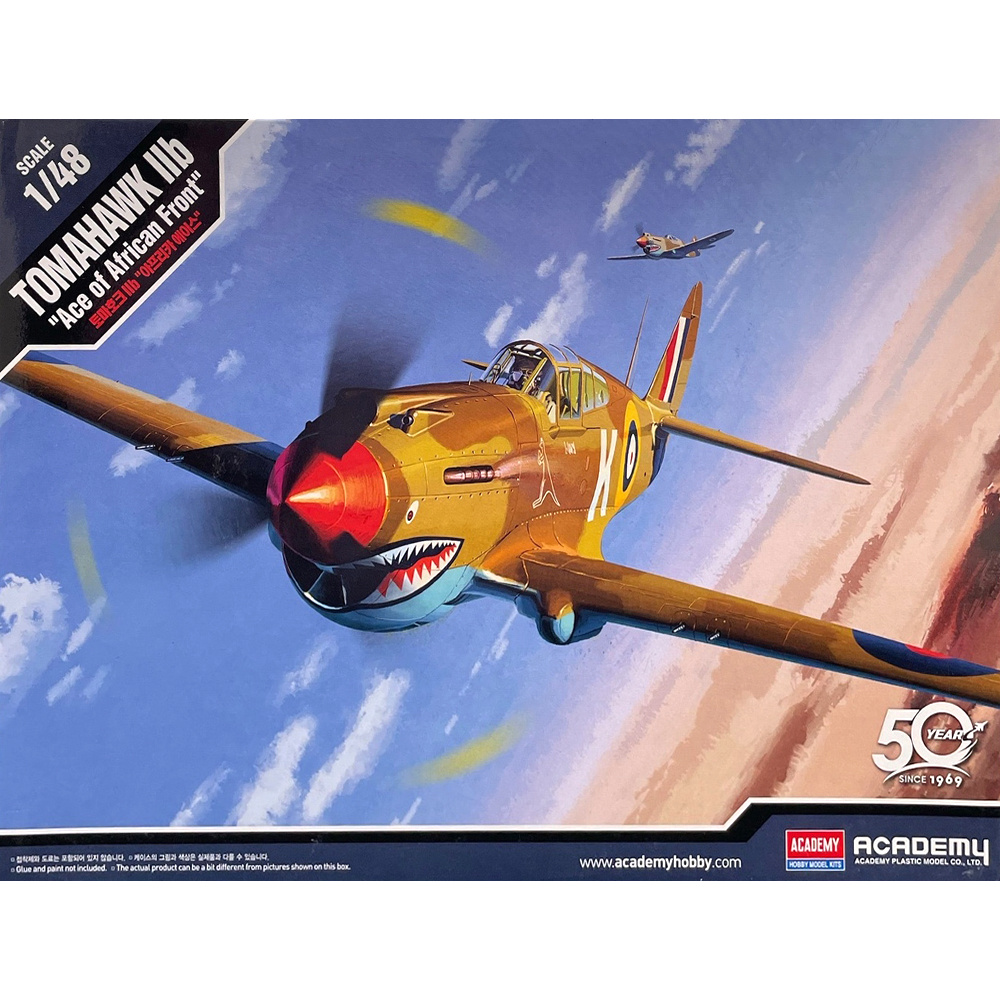 фото 12235 academy 1/48 tomahawk iib (ace of african front)