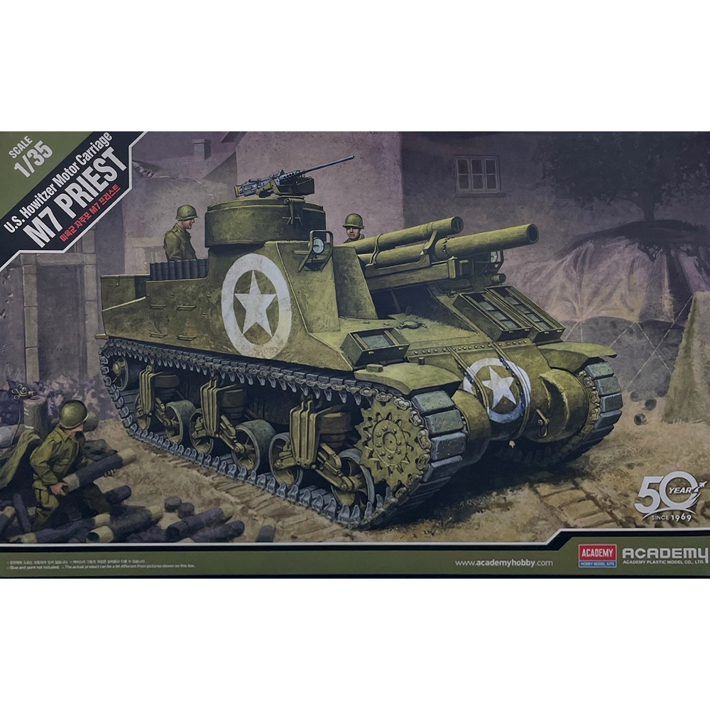 фото 13210 academy 1/35 u.s. howitzer motor carriage m7 priest