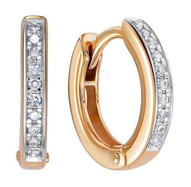 

Серьги из красного золота с бриллиантом Vesna jewelry 21417-151-01-00, 21417-151-01-00