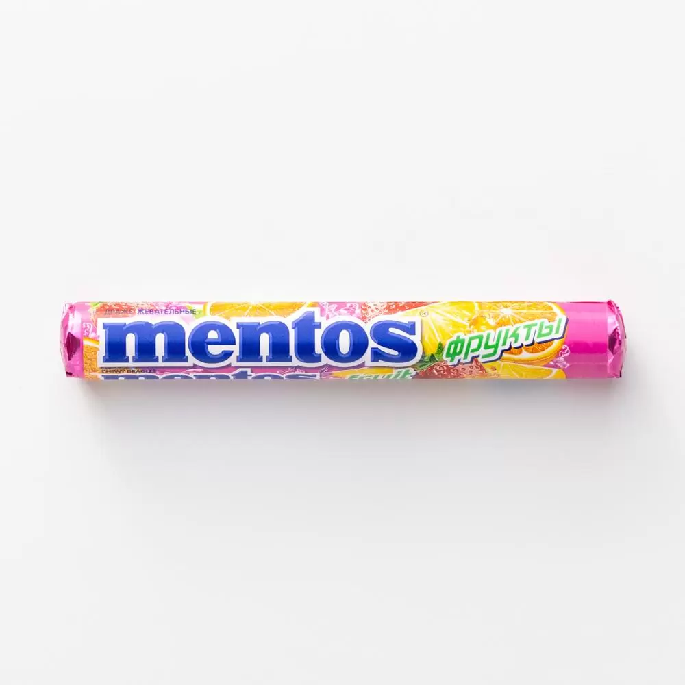 Драже Mentos Фрукты жевательные 37,5 г