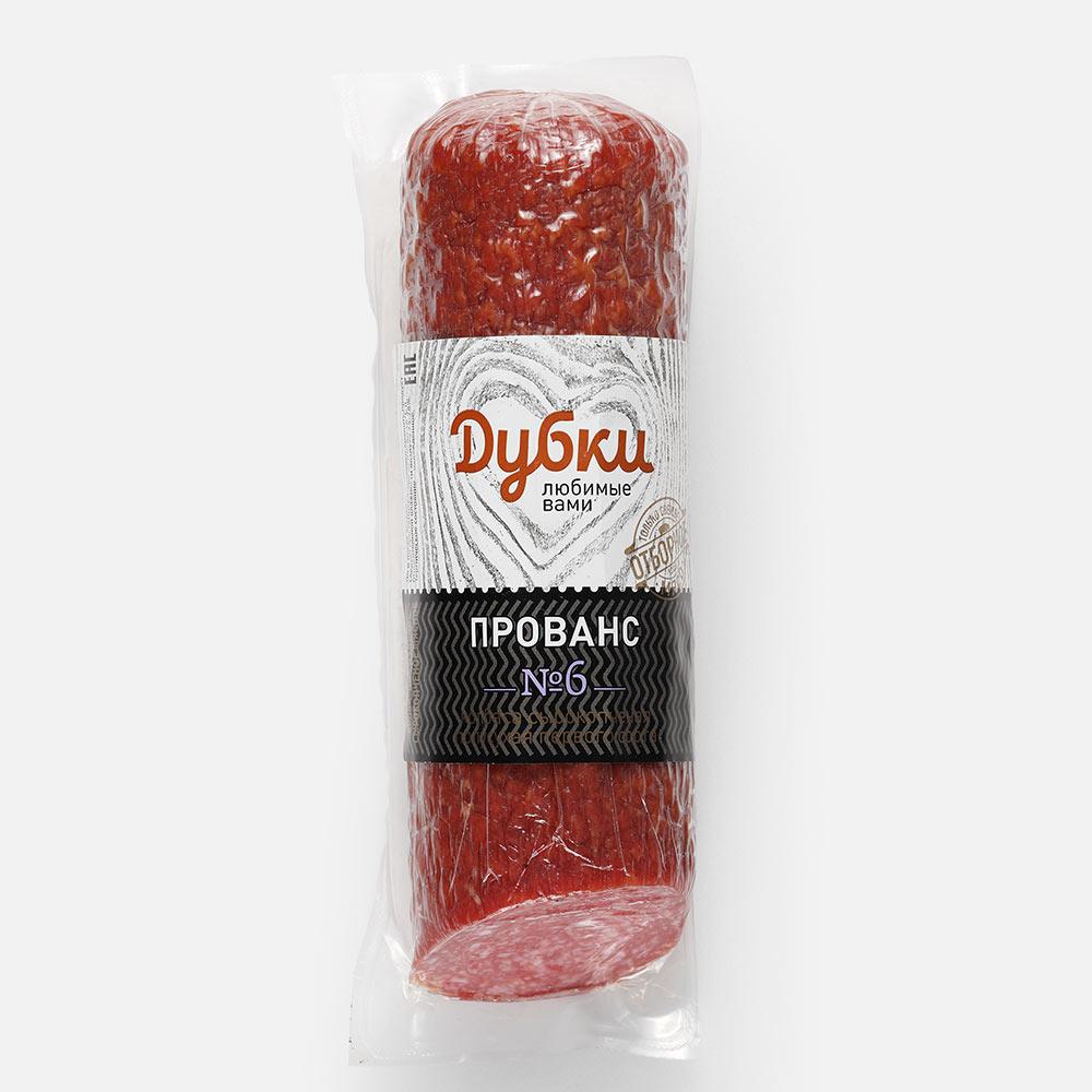 

Колбаса сырокопчёная Дубки Прованс, 360-385 г