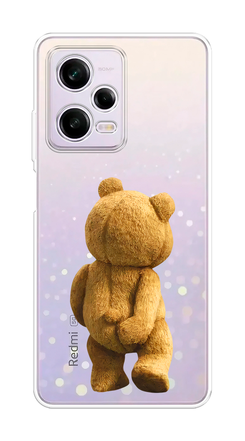 

Чехол на Xiaomi Redmi Note 12 Pro 5G "Медвежья спина", Коричневый;прозрачный, 317050-1