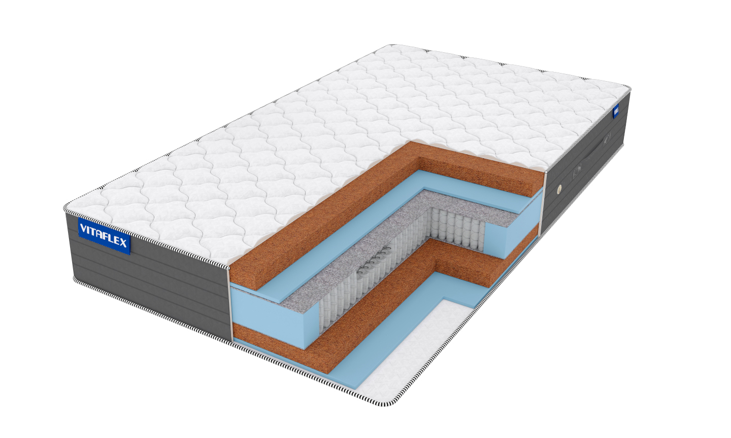 

Матрас Vitaflex Hard Lowly Elite S1000 140х190, Белый, Hard Lowly Elite S1000