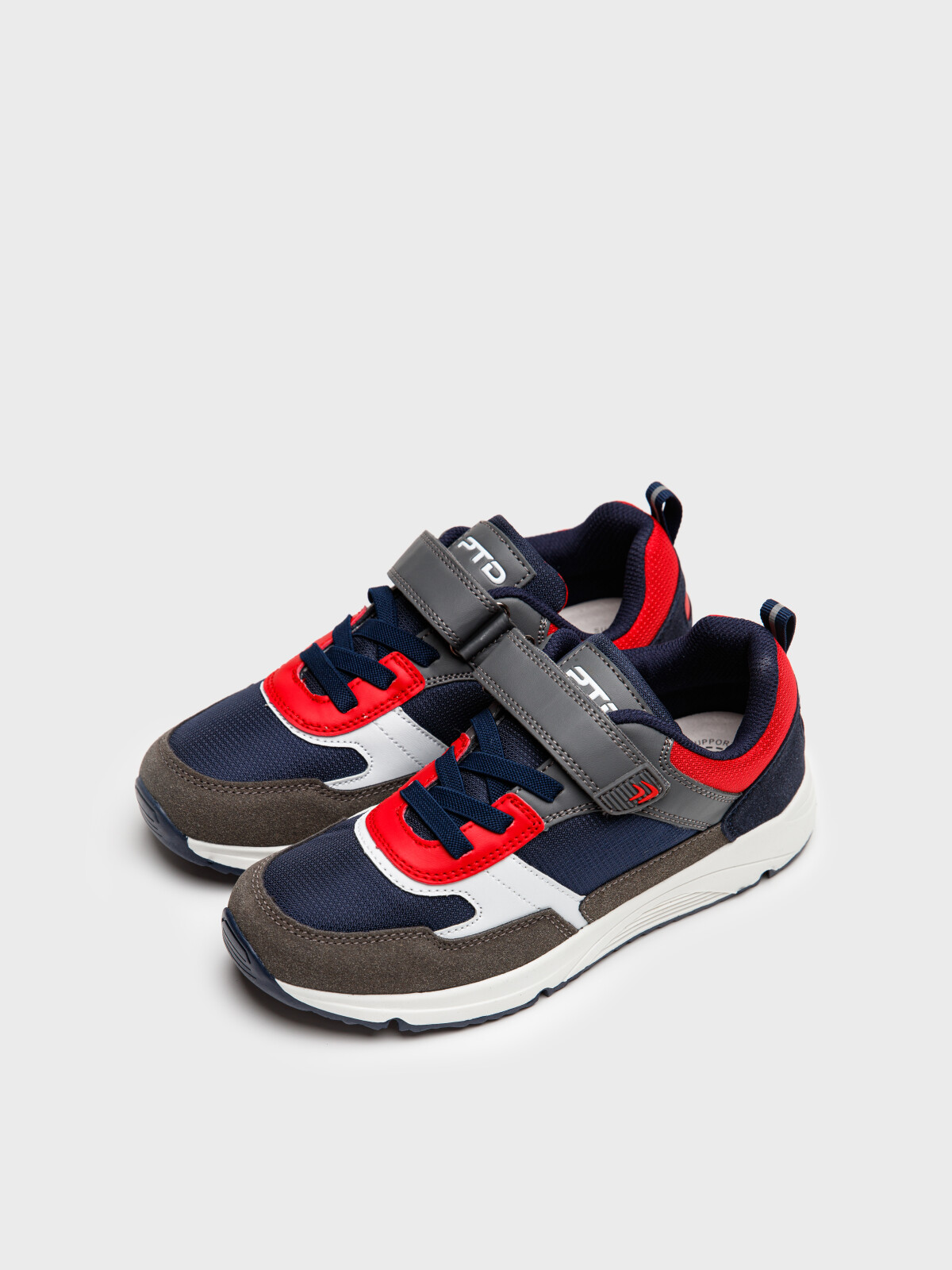 

Кроссовки PlayToday 22417926, серый, темно-синий, красный, 34, Разноцветный, 22417926