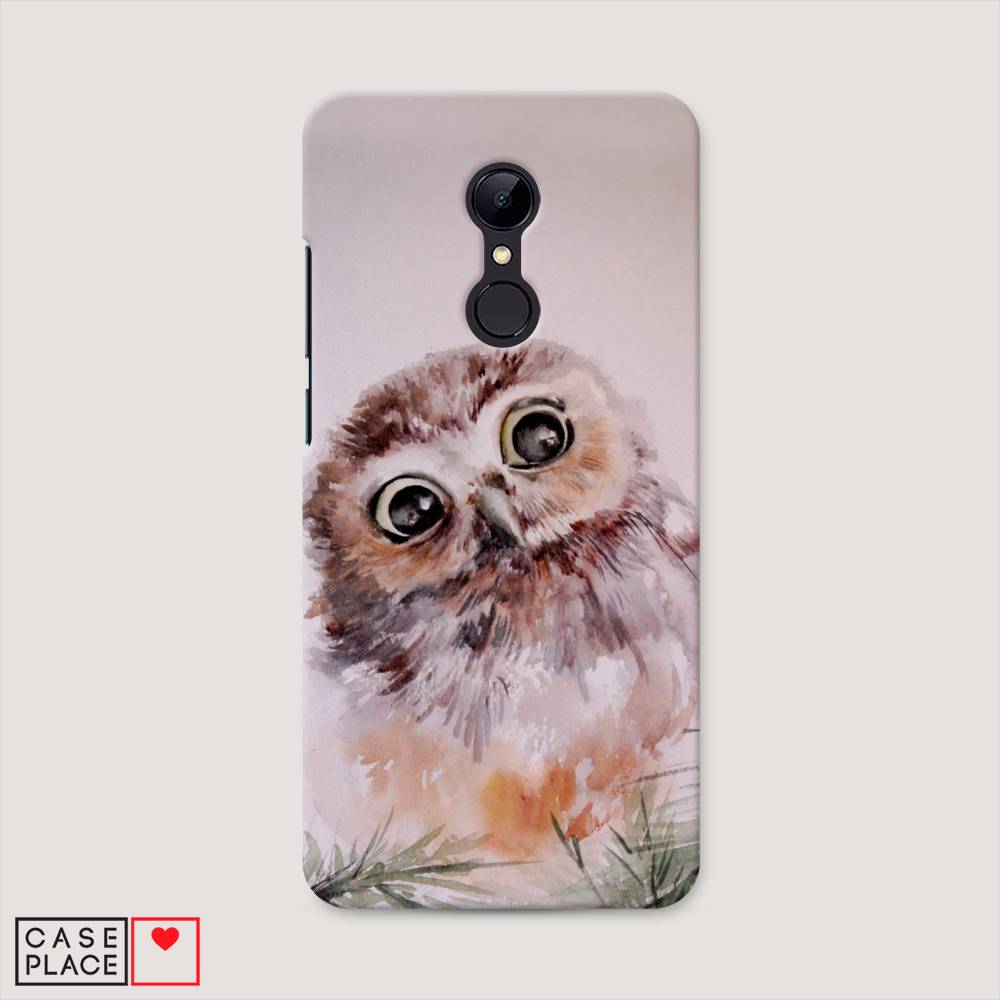 

Пластиковый чехол "Сова на розовом" на Xiaomi Redmi 5, 33020-1