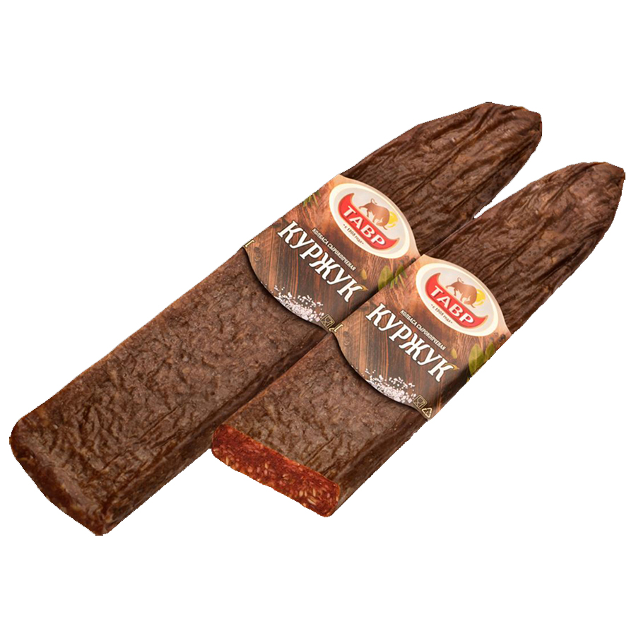 

Колбаса сырокопченая Тавр Куржук, из мяса птицы, нарезка, 100-200 г