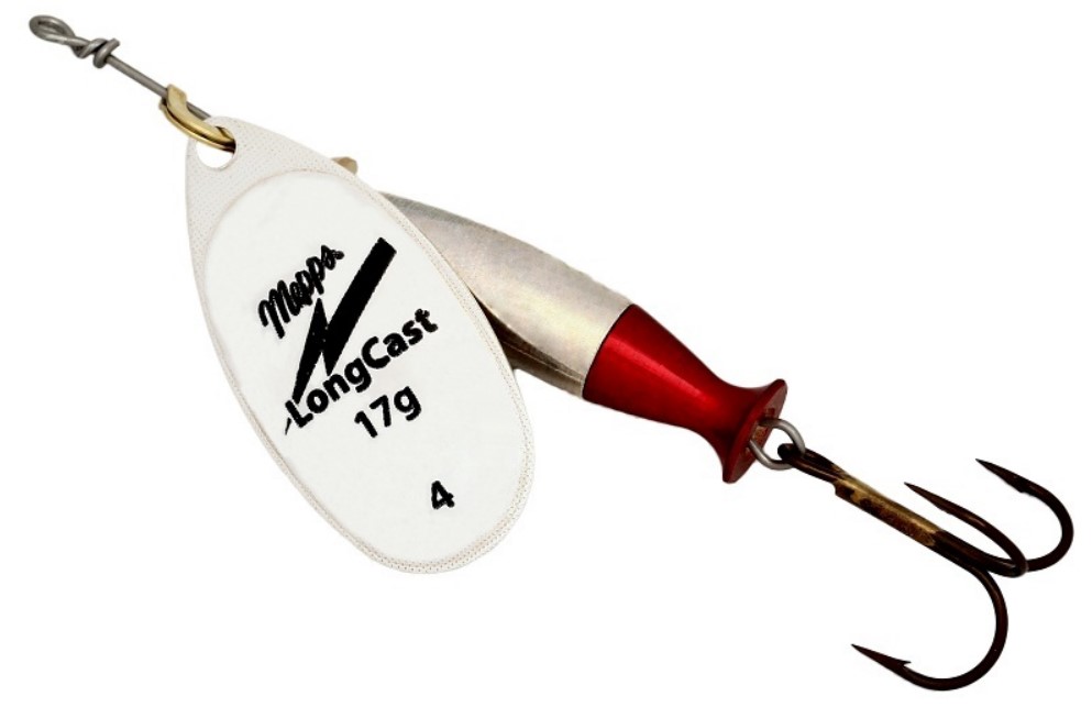 

Mepps Блесна вращающаяся MEPPS AGLIA LONG CAST ( 12гр/Silver), Белый;красный