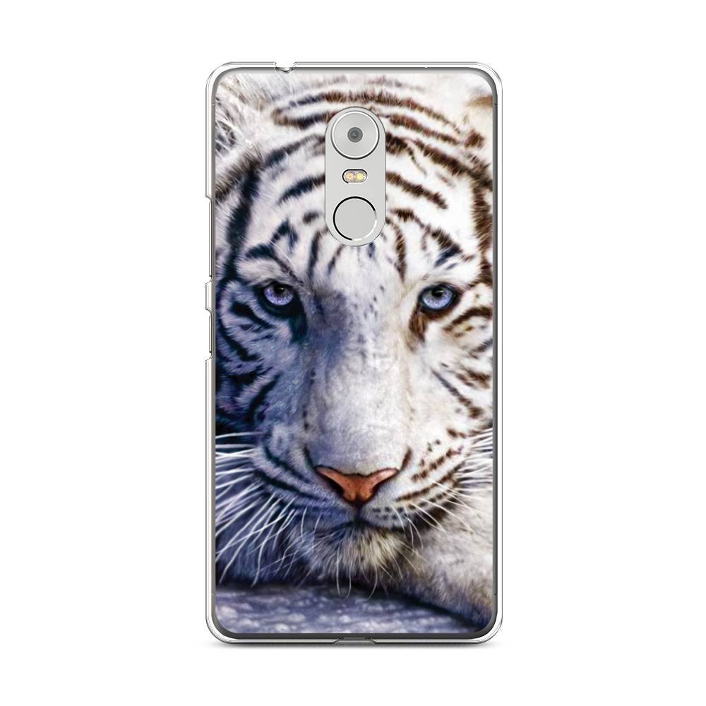 

Чехол на Lenovo K6 Note "Бенгальский тигр", Коричневый;белый, 112250-1