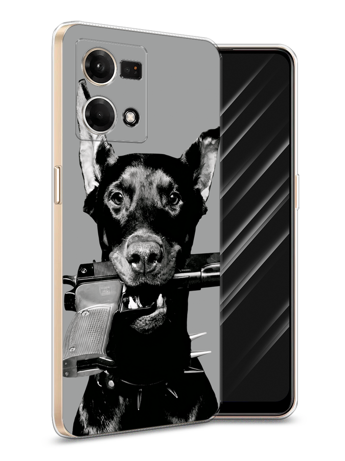 

Чехол Awog на Oppo Reno 7 4G/8 4G "Доберман", Серый, 2511250-1