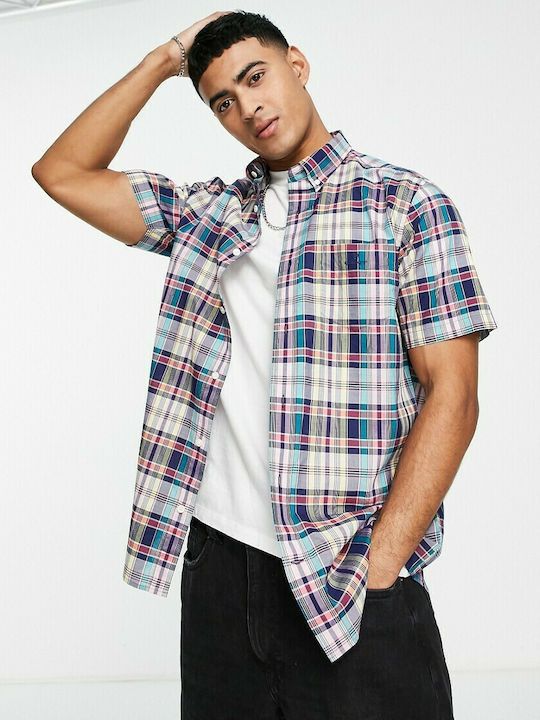 

Рубашка мужская GANT 3020371 синяя L, Синий, REGCOLORFULCHECKSSBD