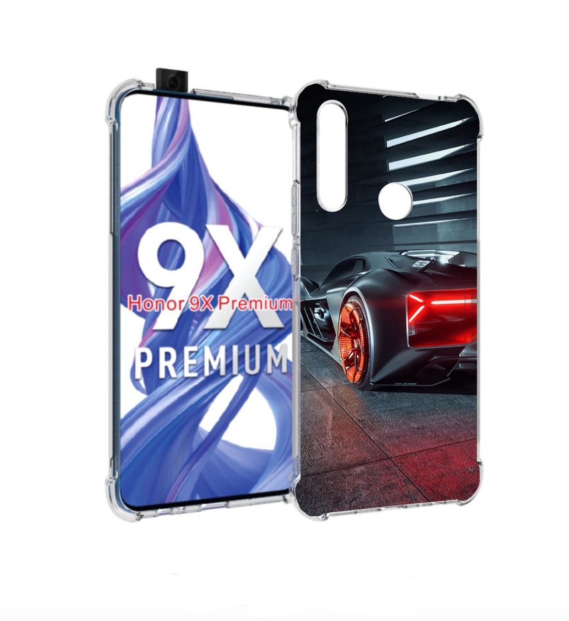 

Чехол бампер MyPads Ночной-город мужской для Honor 9X (STK-LX1)/, Прозрачный, Tocco