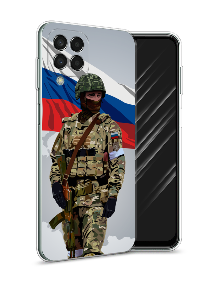 

Чехол Awog на Samsung Galaxy M33 "Солдат с флагом", Белый;синий;красный;зеленый, 2105650-1