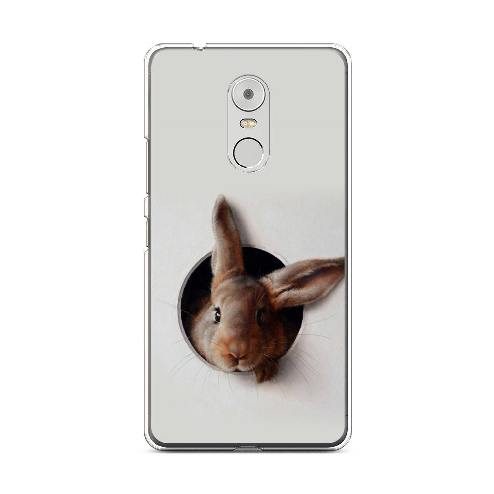 

Чехол на Lenovo K6 Note "Любопытный кролик", Серый;коричневый, 112250-1