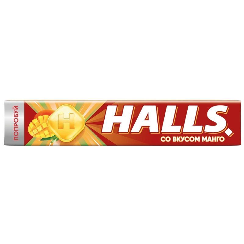 Конфеты леденцовые Halls со вкусом манго 25 г