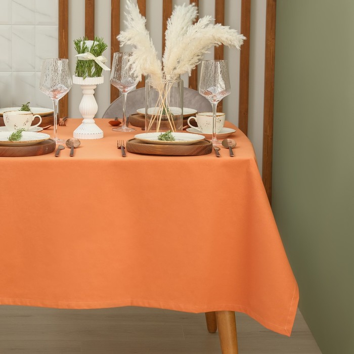 фото Этель скатерть этель kitchen 150х250 см, цвет оранжевый, 100% хл, саржа 220 г/м2