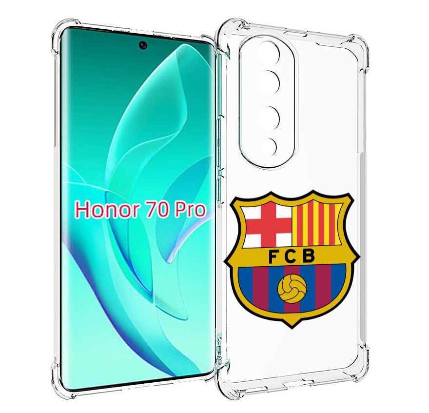 

Чехол MyPads ФК FCB Барселона для Honor 70 Pro / 70 Pro Plus, Прозрачный, Tocco