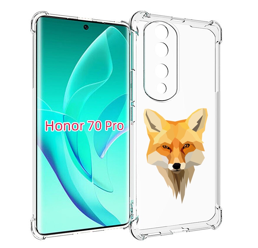 

Чехол MyPads голова-лисы для Honor 70 Pro / 70 Pro Plus, Прозрачный, Tocco
