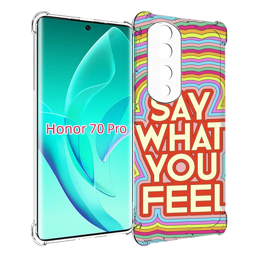 

Чехол MyPads говори то что чувствуешь для Honor 70 Pro / 70 Pro Plus, Прозрачный, Tocco