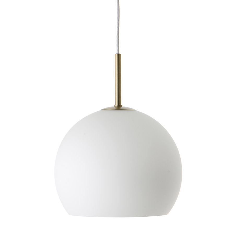 фото Лампа подвесная ball ?25 см, белое опаловое стекло, 159601184001, a3 frandsen