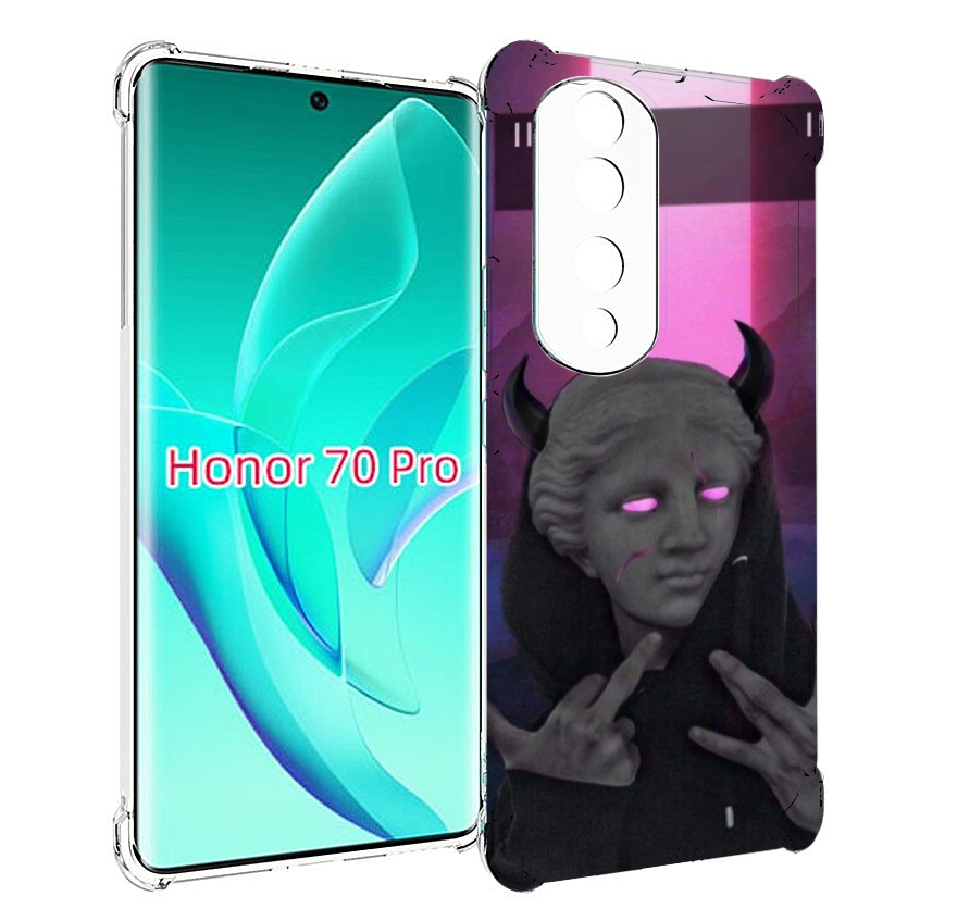 

Чехол MyPads глитч-статуя для Honor 70 Pro / 70 Pro Plus, Прозрачный, Tocco