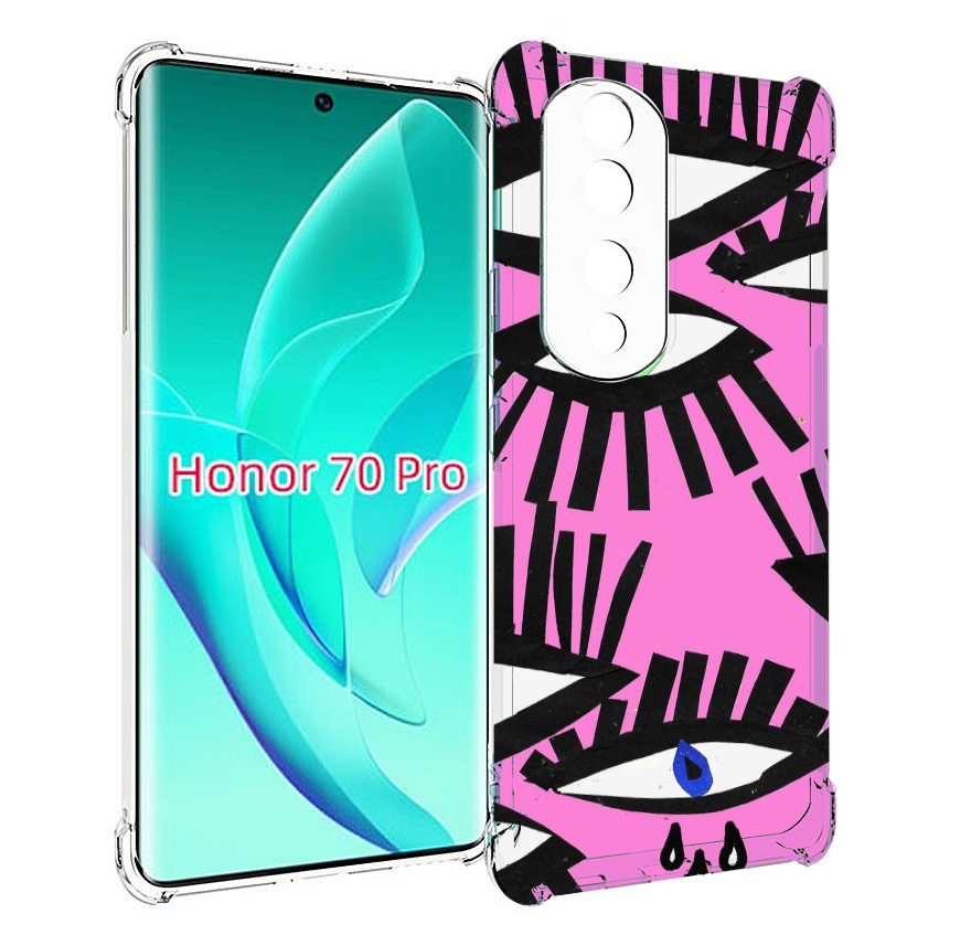 

Чехол MyPads глазки абстракция для Honor 70 Pro / 70 Pro Plus, Прозрачный, Tocco