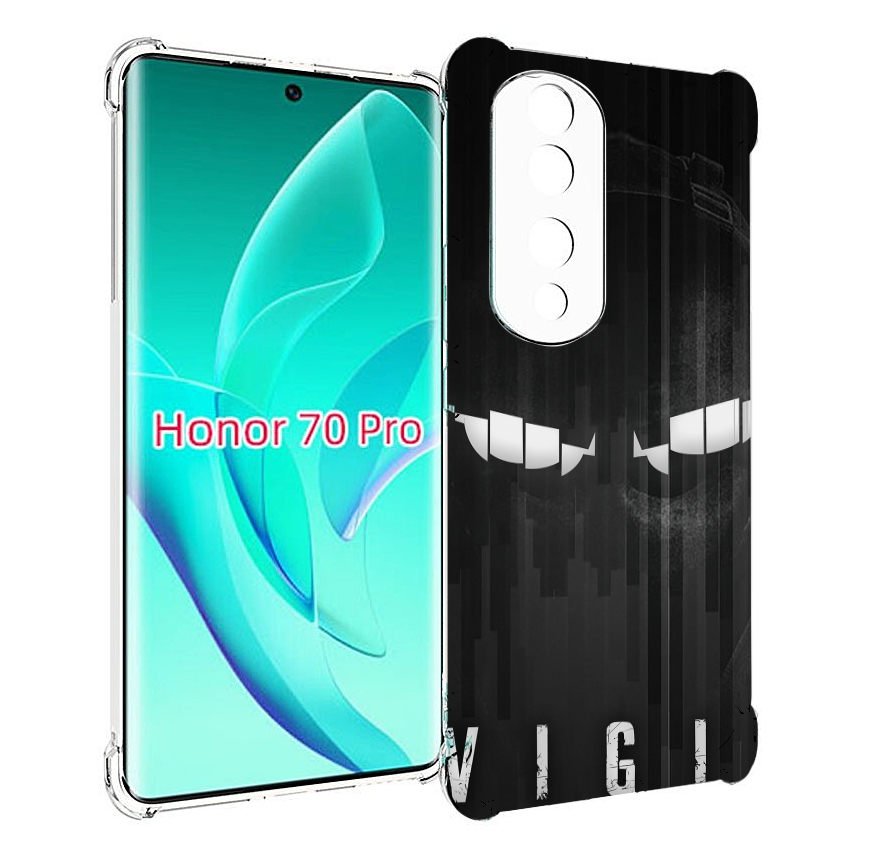 

Чехол MyPads глаза-в-ночи для Honor 70 Pro / 70 Pro Plus, Прозрачный, Tocco