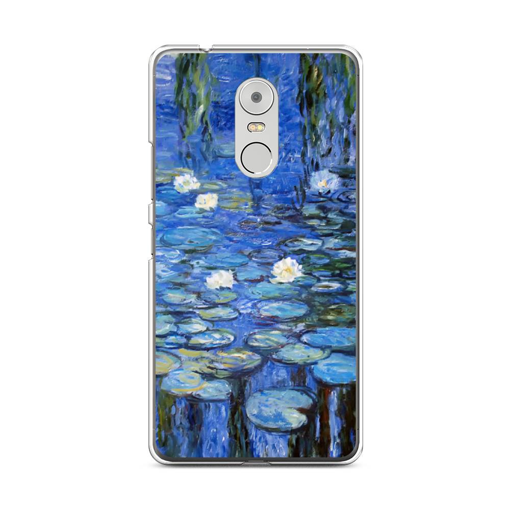 

Чехол на Lenovo K6 Note "Нарисованный пруд", Синий;зеленый, 112250-4
