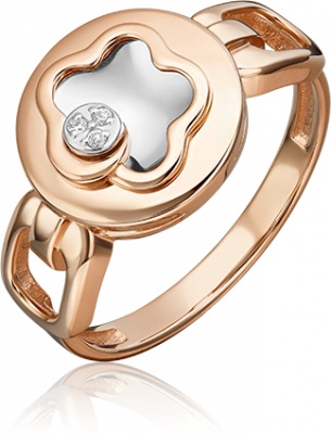 

Кольцо из золота р. 19,5 PLATINA jewelry 01-5600-00-101-1111, бриллиант, 01-5600-00-101-1111