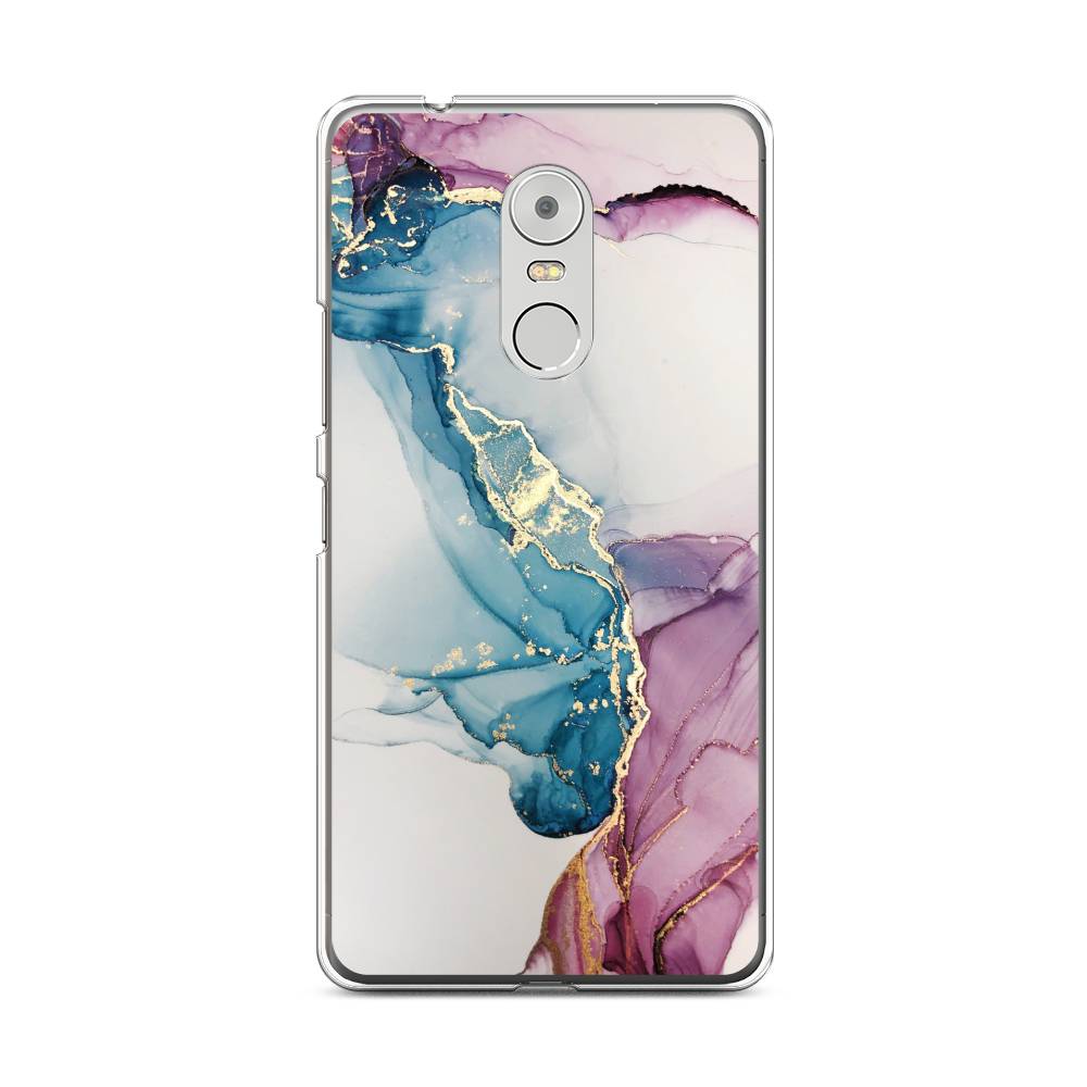 

Чехол на Lenovo K6 Note "Розовые разводы рисунок", 112250-3