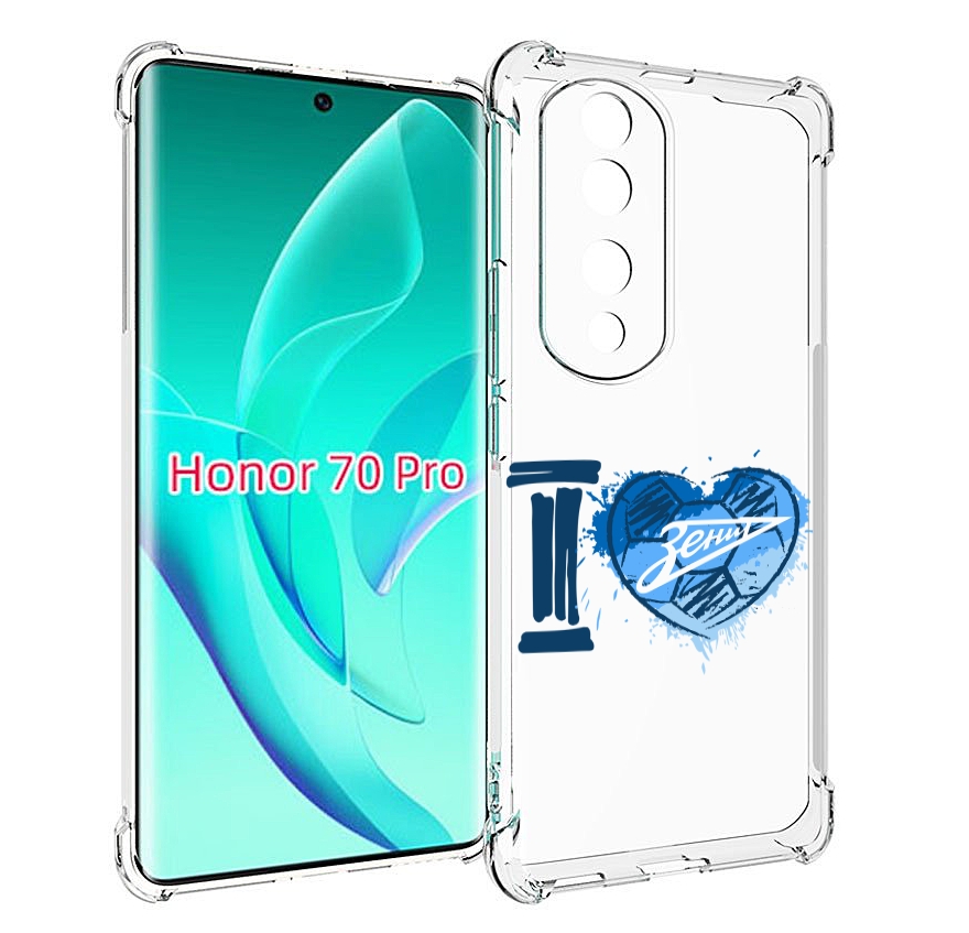 

Чехол MyPads ФК я люблю зенит для Honor 70 Pro / 70 Pro Plus, Прозрачный, Tocco