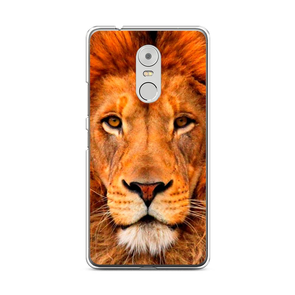 

Чехол на Lenovo K6 Note "Благородный лев", Оранжевый, 112250-1