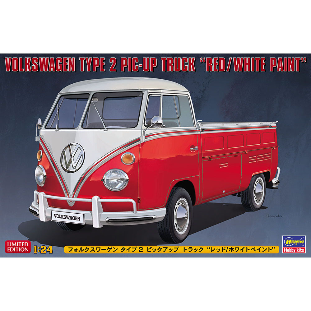 

20556 Hasegawa 1/24 Автомобиль Volkswagen Type 2 Pic-up Truck "red/white paint", 20556