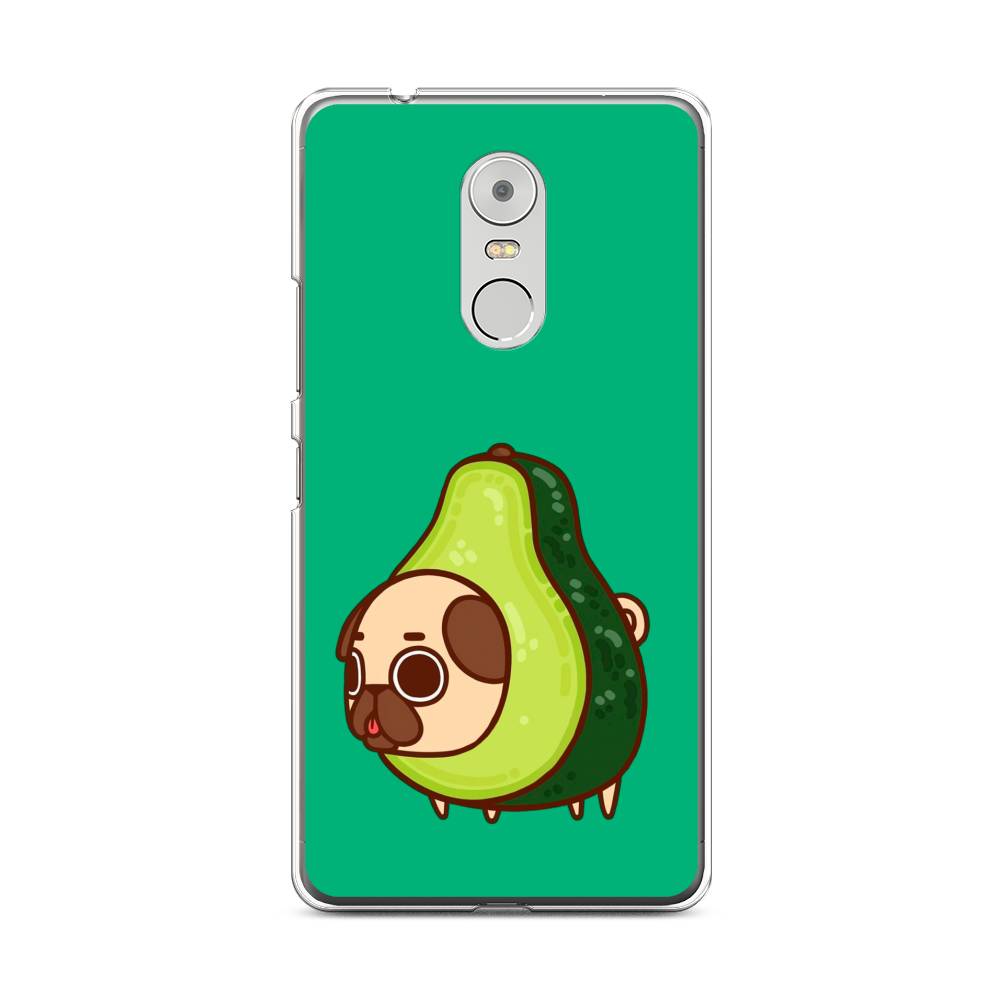 

Чехол на Lenovo K6 Note "Мопс авокадик", Зеленый, 112250-1