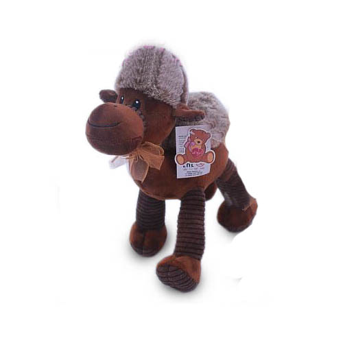 Mягкая игрушка OkToys Верблюд одногорбый коричневый 27 см