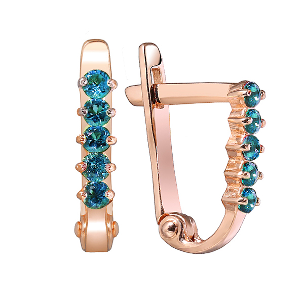 

Серьги из золота Azade 12-0225, фианит, 12-0225