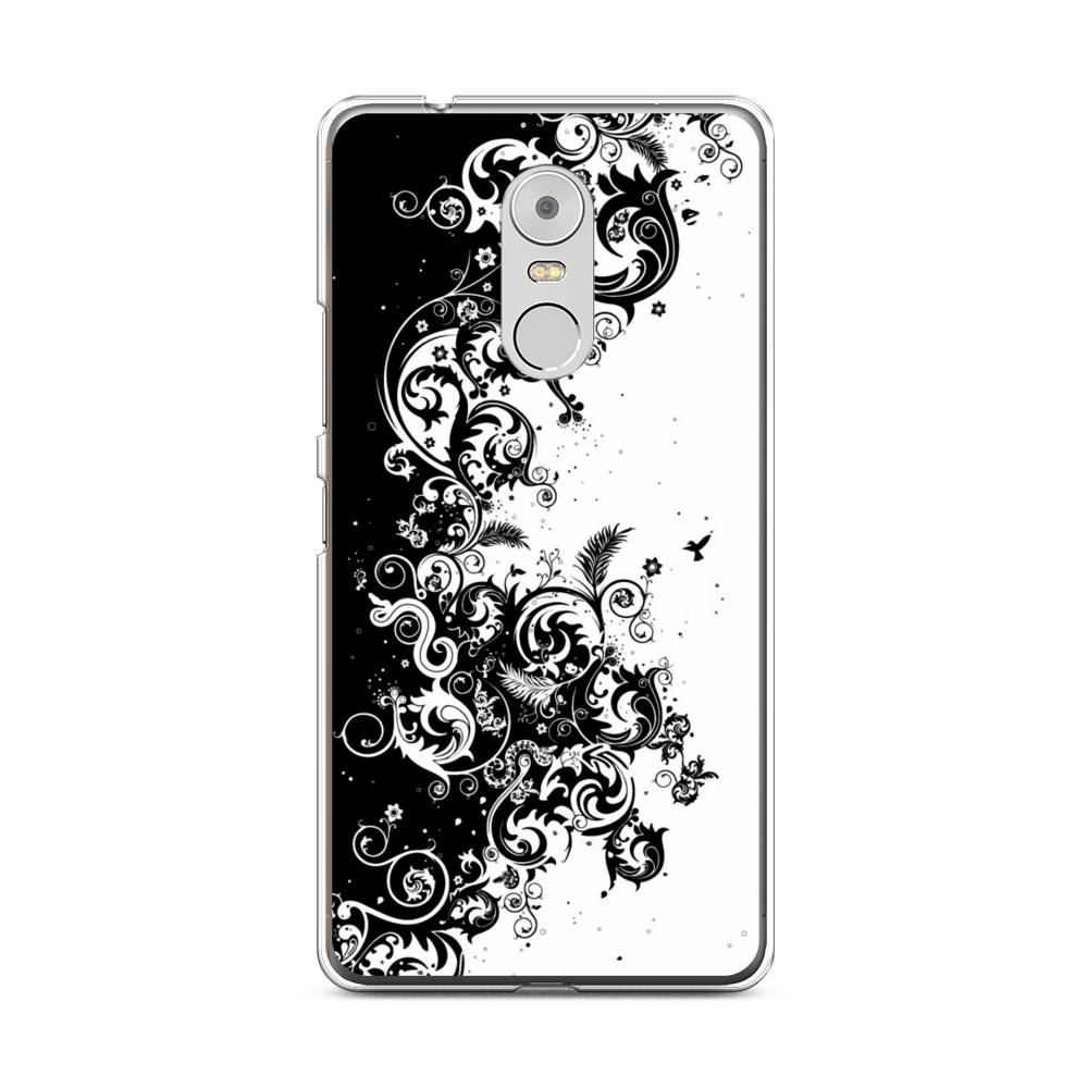 

Чехол на Lenovo K6 Note "Черно белый узор", Белый;черный;серый, 112250-3