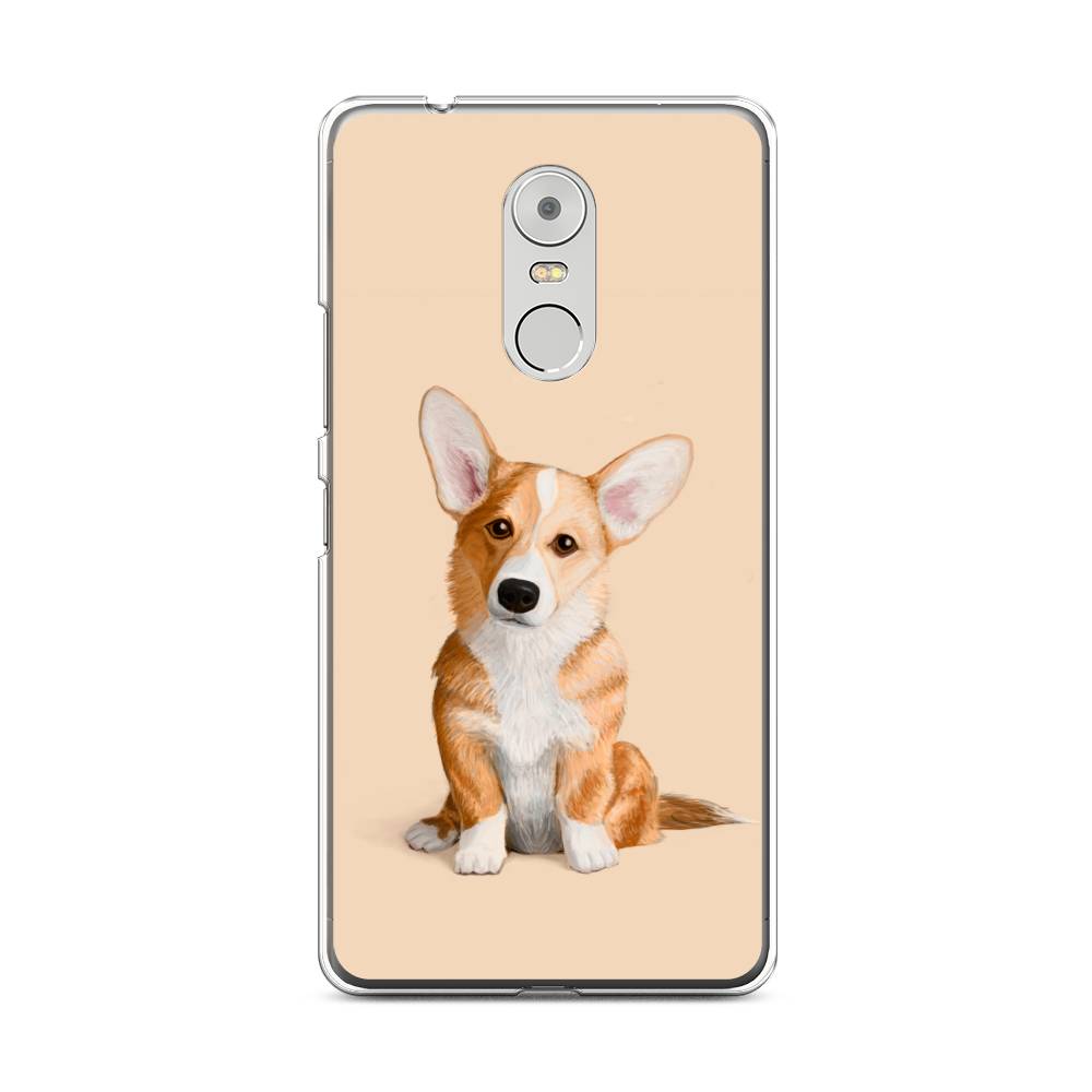 

Чехол на Lenovo K6 Note "Грустный Корги", Коричневый;бежевый, 112250-1