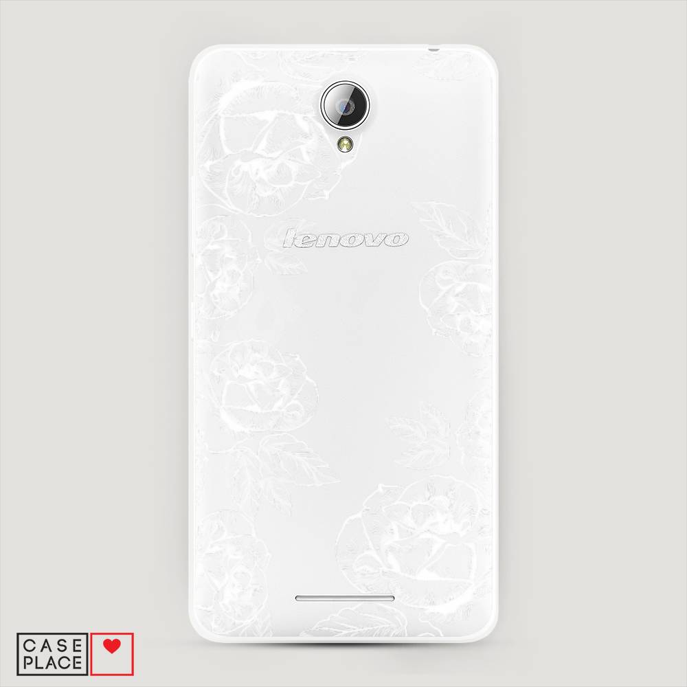 

Чехол на Lenovo A5000 "Розы графика", Черный;серый, 111950-2