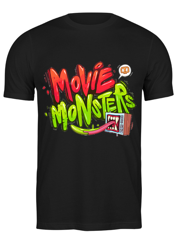 

Футболка мужская Printio Movie monsters 2406818 черная 2XL, Черный, Movie monsters 2406818