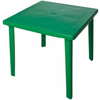 Стол для дачи обеденный Стандарт Пластик СТПЛГР.79245 green 80x80x71 см