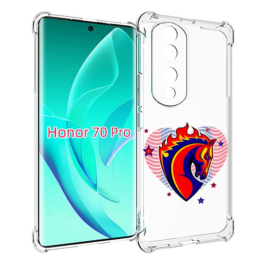 

Чехол MyPads ФК ЦСЛ Лошадь для Honor 70 Pro / 70 Pro Plus, Прозрачный, Tocco