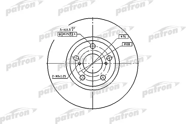 

Тормозной диск PATRON PBD4046