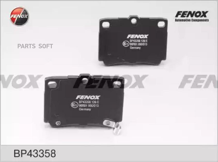 

Тормозные колодки FENOX дисковые BP43358